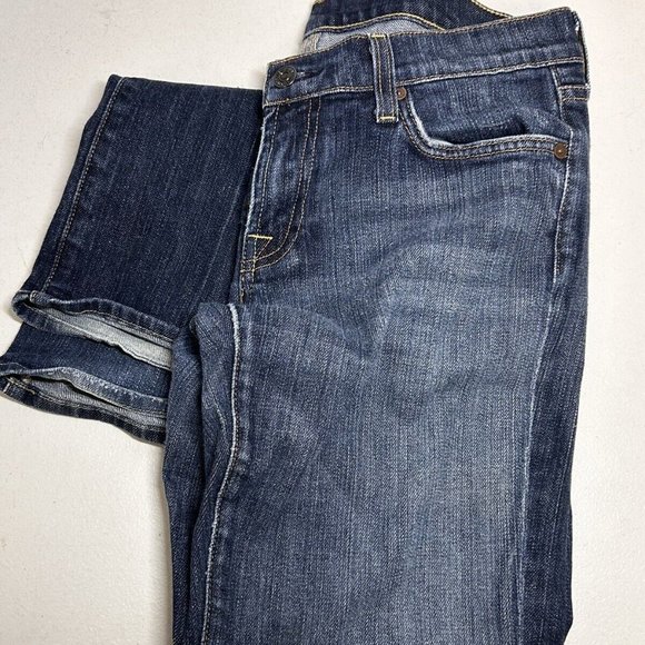 7 For All Mankind Jeans Women's 30 Blue Medium Wash Boot Cut Jeans - Picture 2 of 11